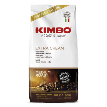 Кафе на зърна Kimbo Extra Cream, 1кг.