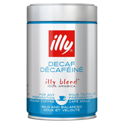 Мляно кафе метална кутия Illy Decaffeinato - бекофеиново, 250гр.