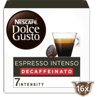 Кафе капсули Dolce Gusto Espresso Intenso DECAFEINATO, 16 бр.