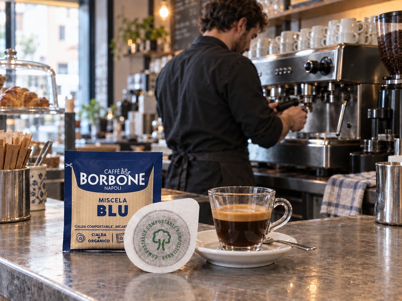 Caffè Borbone Miscela Blu E.S.E. 44 mm до еспресо машина в реално кафене