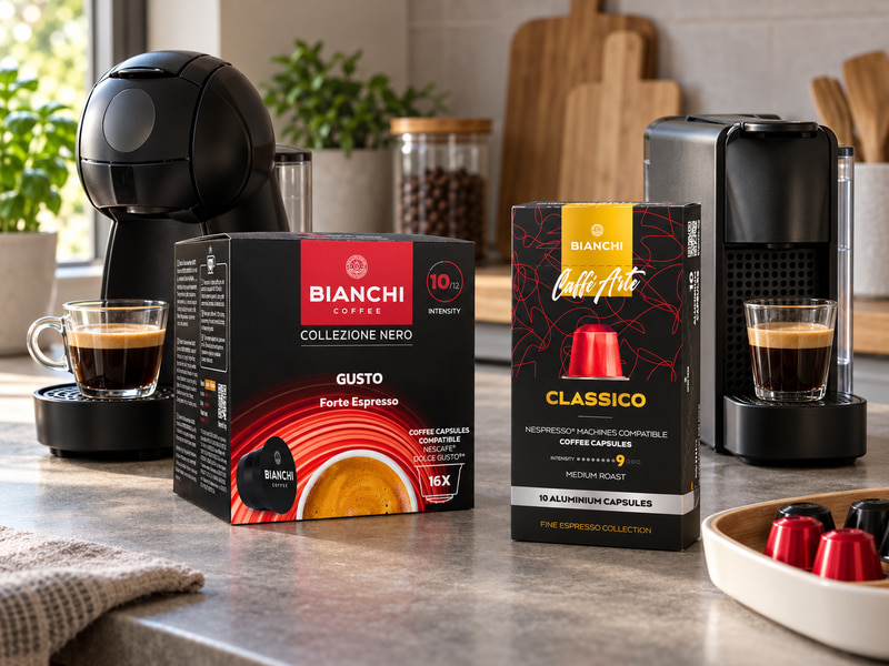 Точни опаковки Bianchi Gusto Forte за Dolce Gusto и Bianchi Classico за Nespresso Original до различни машини