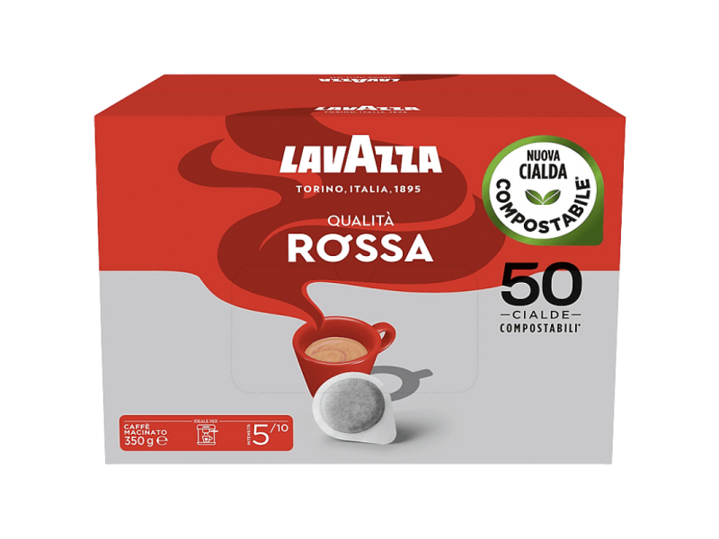 Цяла опаковка Lavazza Qualità Rossa с 50 хартиени дози