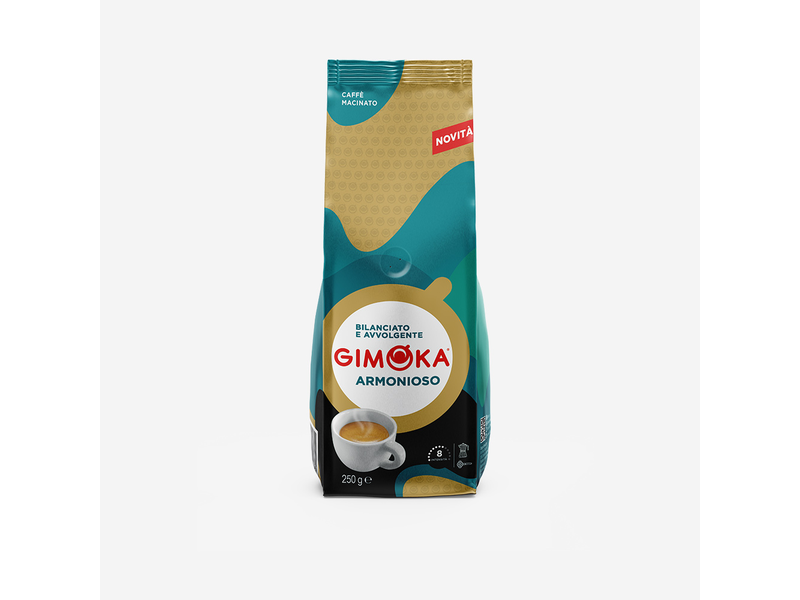 Цяла опаковка мляно кафе Gimoka Armonioso, 250 г
