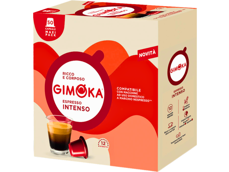 Кутия Gimoka Espresso Intenso с 50 капсули за Nespresso