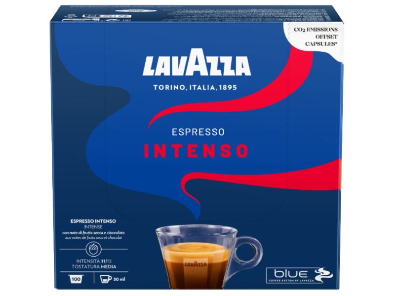 Кутия Lavazza Blue Espresso Intenso със 100 капсули