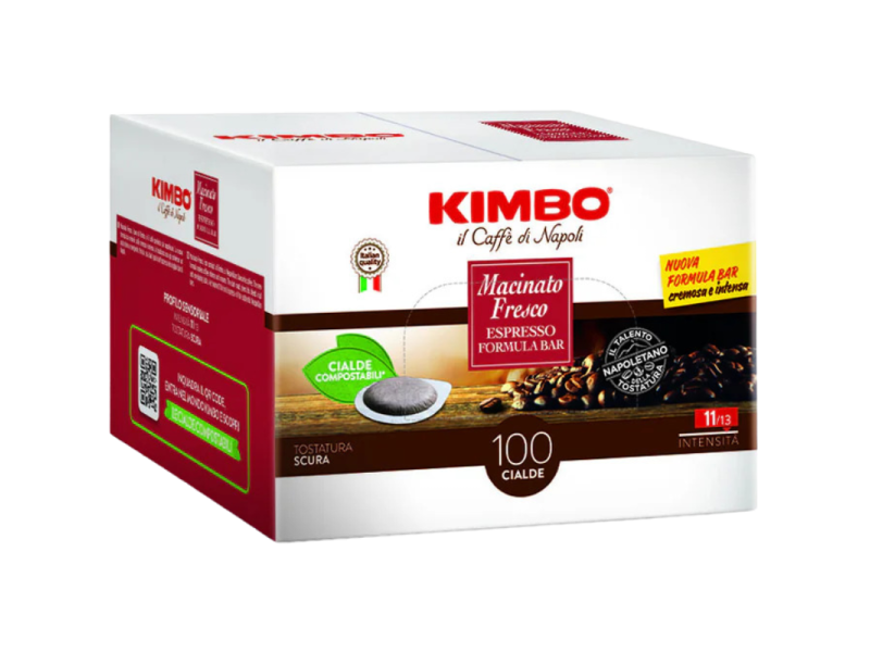 Кутия Kimbo Macinato Fresco със 100 хартиени кафе дози
