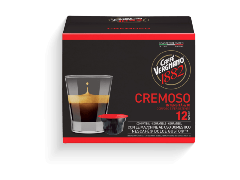 Vergnano Cremoso, цяла кутия с 12 капсули за Dolce Gusto