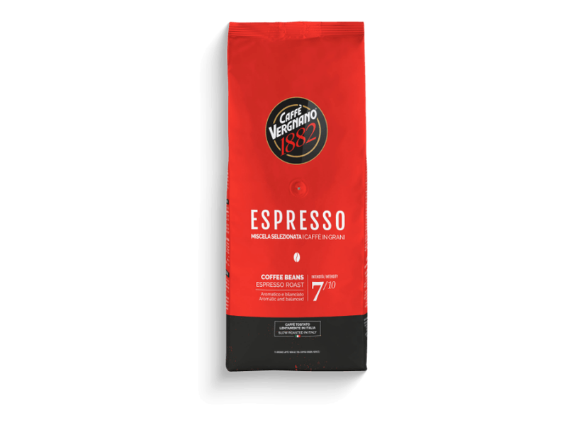 Vergnano Espresso, цяла опаковка кафе на зърна 1 кг