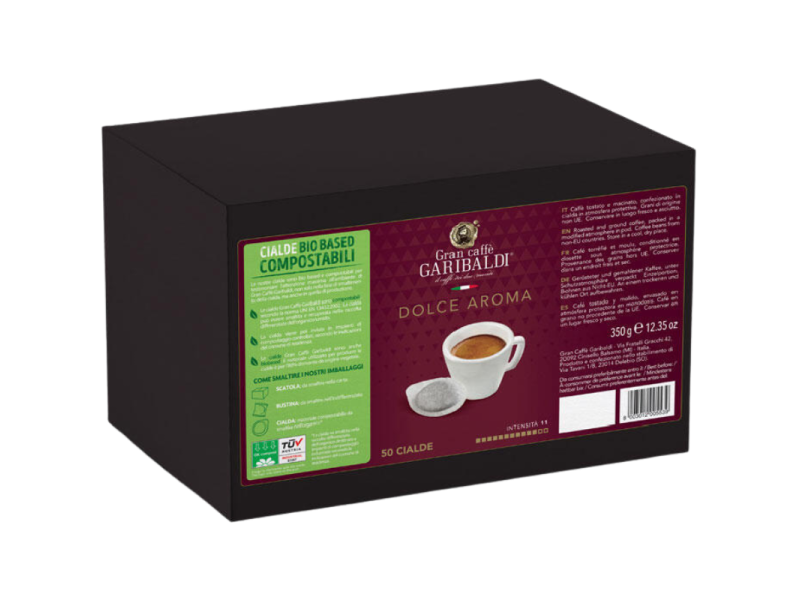 Кутия Garibaldi Dolce Aroma с 50 хартиени кафе дози E.S.E.