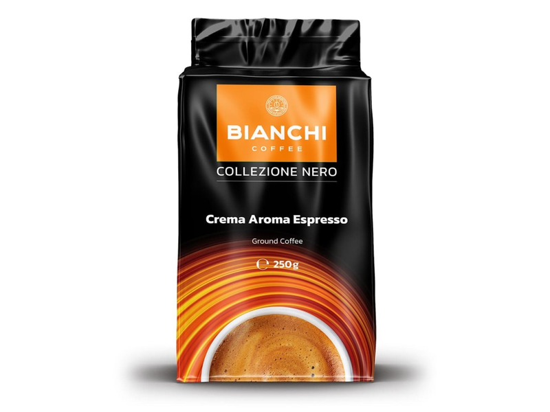 Цяла опаковка Bianchi Collezione Nero Crema Aroma мляно кафе, 250 г
