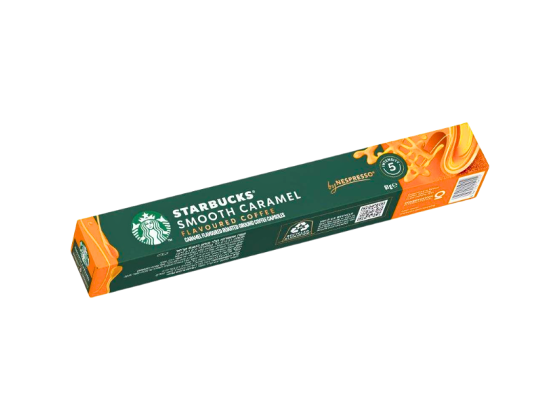 Каталожна опаковка Starbucks Smooth Caramel за Nespresso