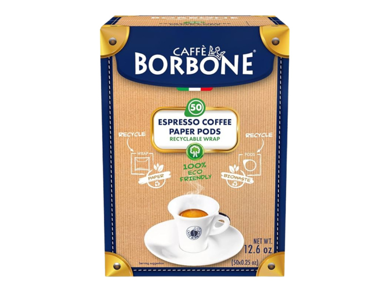 Каталожна опаковка Caffè Borbone с 50 хартиени кафе дози