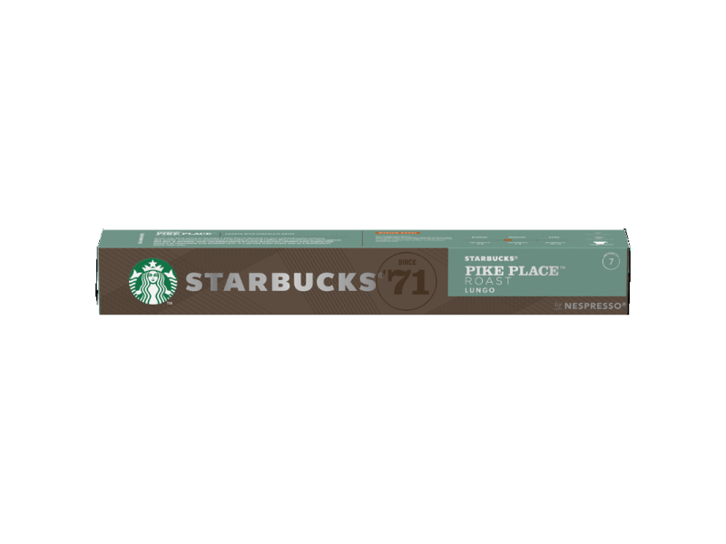 Опаковка Starbucks Pike Place Roast Lungo за Nespresso Original, 10 капсули