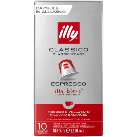 Кафе капсули Illy Clasicco, съвместими с Nespresso, 10бр.