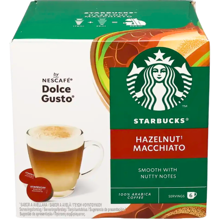 Кафе капсули Starbucks Hazelnut Macchiato съвместими с Dolce Gusto, 6бр.