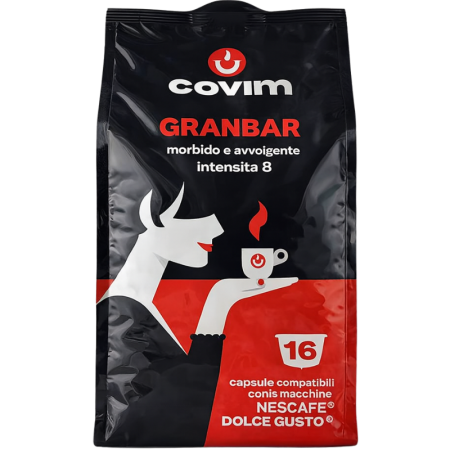 Кафе капсули Covim Granbar съвместими с Dolce Gusto, 16бр.