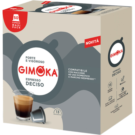 Кафе капули Gimoka Deciso съвместими с Nespresso, 50бр.