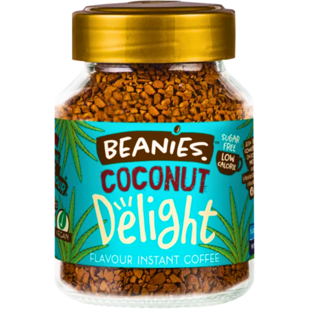 Разтворимо кафе Beanies с аромат на кокосов десерт, 50гр.