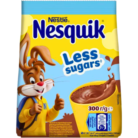 Разтворима напитка Nestle Nesquikс вкус на какао без захар, 0.300кг