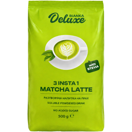 Инстантна напитка Bianka Deluxe Matcha Latte, 0.500кг