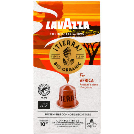 Кафе капсули Lavazza Tierra Africa съвместими с Nespresso, 10 капсули