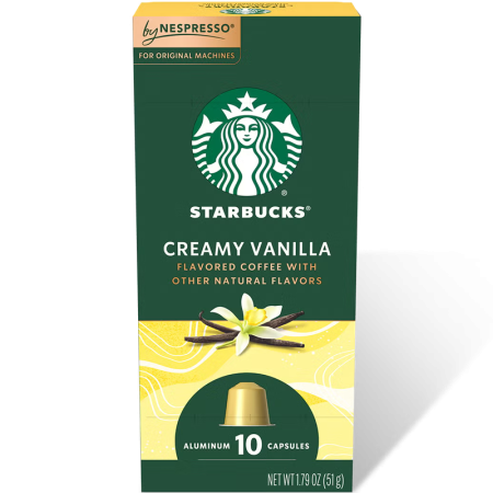 Кафе капсули Starbucks Creamy Vanilla за Nespresso Original, 10 бр.