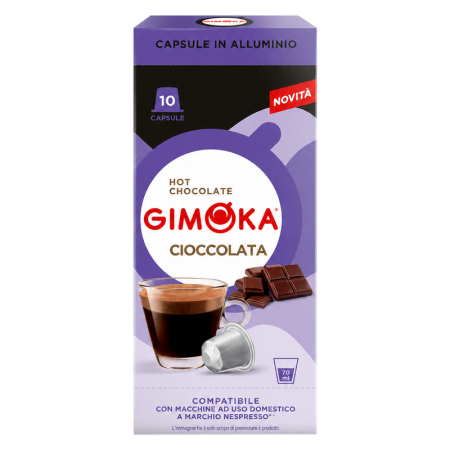 Капсули за горещ шоколад Gimoka Cioccolata съвместими с Nespresso, 10 бр.