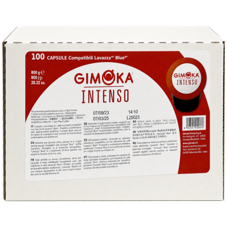 Кафе капсули Gimoka Intenso съвместими с Lavazza Blue, 100 бр.