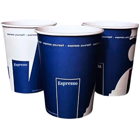 Картонени чаши 7oz Еспресо дизайн, 100бр.