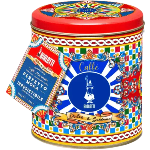 Мляно кафе Dolce-Gabbana Perfetto Moka Irresistibile 200гр+ подарък кутия за кафе, червен