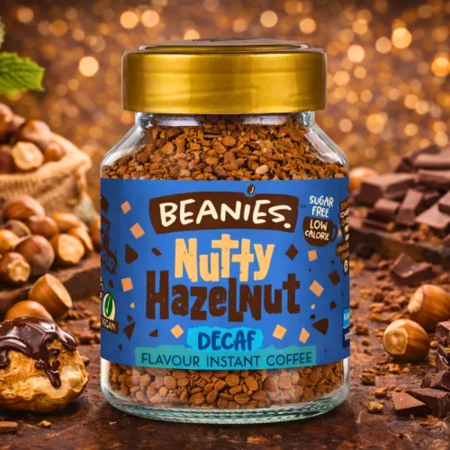 Разтворимо кафе Beanies с аромат на лешник Безкофеин, 50гр.