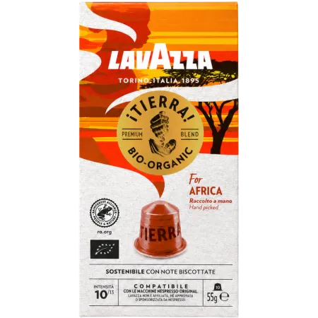 Кафе капсули Lavazza Tierra Africa съвместими с Nespresso, 10 капсули