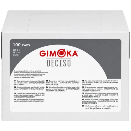Кафе капсули Gimoka Deciso съвместими с Lavazza Blue, 100 бр.