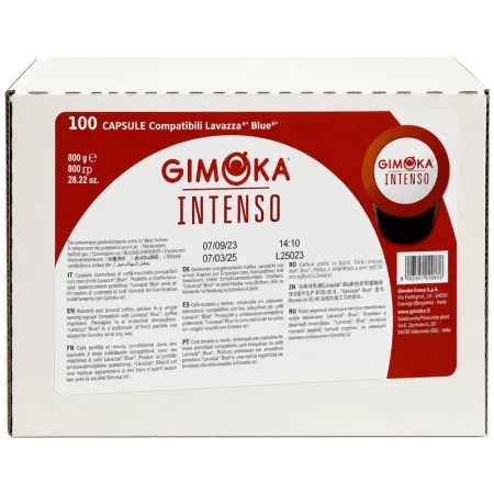 Кафе капсули Gimoka Intenso съвместими с Lavazza Blue, 100 бр.