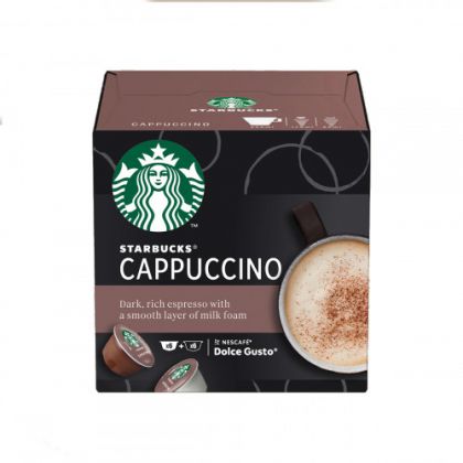 Кафе капсули STARBUCKS Cappuccino, съвместими с NESCAFÉ® DOLCE GUSTO, 12бр.
