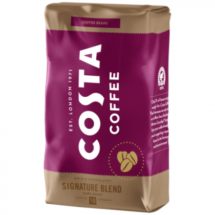 Кафе на зърна Costa Coffee Signature Dark Blend, 1кг.