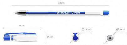 РОЛЕР ГЕЛ ERICH KRAUSE G-POINT 0.25MM СИН