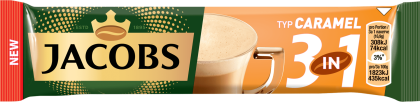 Кафе Jacobs 3в1 Карамел, 10 бр.