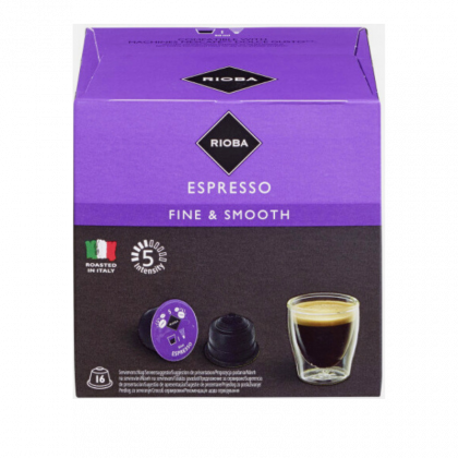 Кафе Капсули Rioba Espresso Fine and Smooth Съвместими с Dolce Gusto 