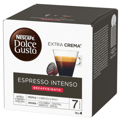 Кафе капсули Dolce Gusto Espresso Intenso DECAFEINATO, 16 бр.