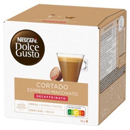 Кафе капсули Dolce Gusto Cortado Espresso Macchiato DECAFEINATO, 16 бр.