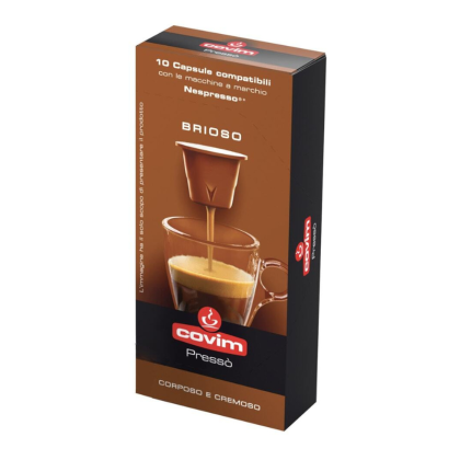  Кафе капсули COVIM “ BRIOSO“, Nespresso 10бр./кутия
