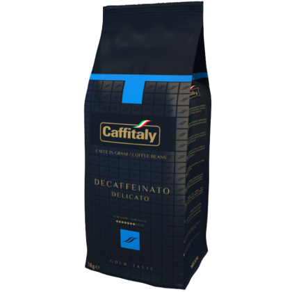 Кафе на зърна Caffitaly Decafeinato Delicato безкофеиново кафе, 0.500кг. 