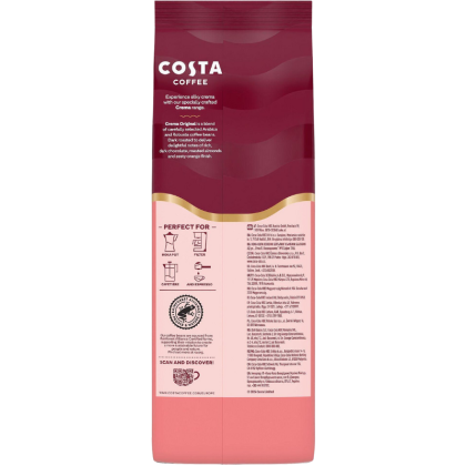 Кафе на зърна Costa Coffee Crema Original, 1кг.
