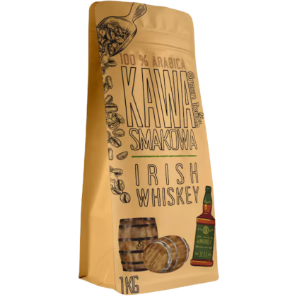 Кафе на зърна Green Touch 100% арабика с вкус на ирландско уиски, 1 кг