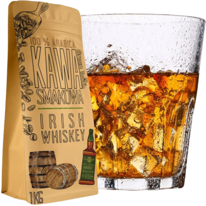 Кафе на зърна Green Touch 100% арабика с вкус на ирландско уиски, 1 кг