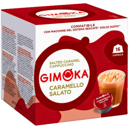 Кафе капсули Gimoka Caramello Salato солен карамел съвместими с Dolce Gusto, 16бр.