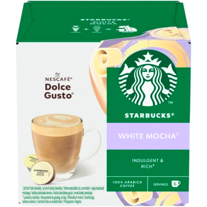 Кафе капсули Starbucks White Mocha съвместими с Dolce Gusto, 12бр.