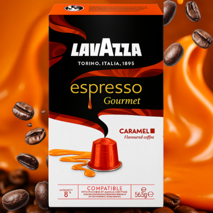 Кафе капсули Lavazza Espresso Gourmet Caramel с аромат на карамел съвместими с Nespresso, 10бр.