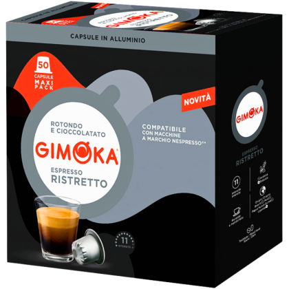 Кафе капули Gimoka Ristretto съвместими с Nespresso, 50бр.